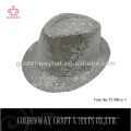 Blanc brillant belle sequin chapeaux fedora nouvelle arrivée